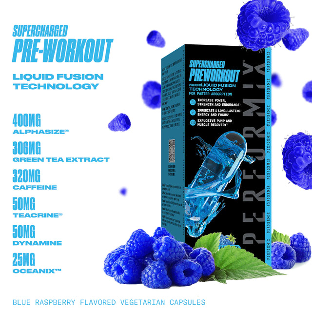 液態Pre-workout 丸 SUPERCHARGED PWO 力量爆發 高度專注