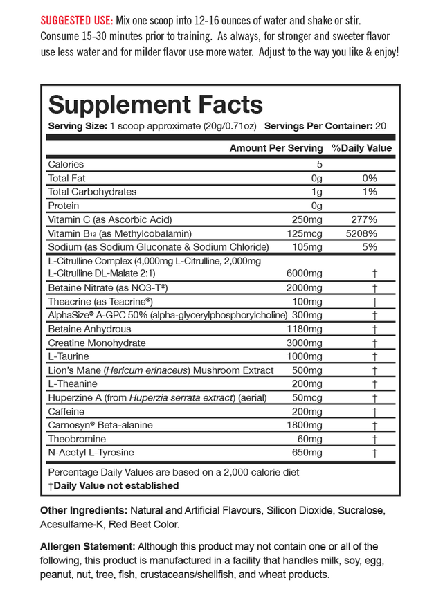 GRANITE GX Pre-workout