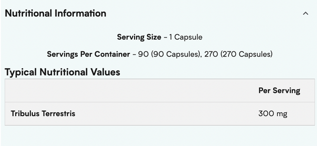 Myprotein Tribulus